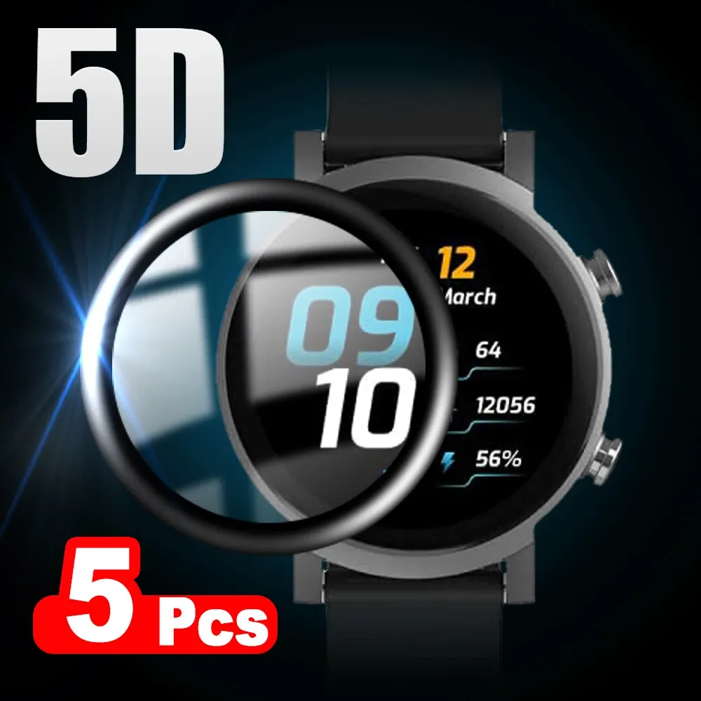 5d Soft Fiber Glass Protective Film für Ticwatch E3 Vollkrümmter Cover -Bildschirmschutz für Tic Watch E3 Smartwatch -Zubehör