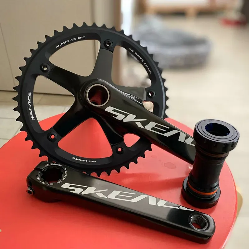 SKEACE Hollowtech Crankset Single Speed Fixed Gear Bike Parts For Racing Schwinn Bicycles Chainring 48T, 165mm, 144BCD From Homepro6, $93.2 | DHgate.Com SKEACE Hollowtech Crankset Single Speed Fixed Gear Bike Parts For Racing Schwinn Bicycles Chainring 48T, 165mm, 144BCD From Homepro6, $93.2 | DHgate.Com