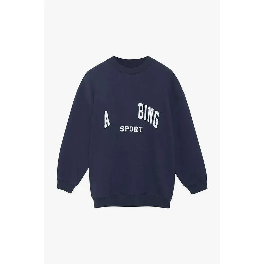 Bing Sweatshirt جديد متخصص مصمم مصمم AB هوديي Pullover رسالة أزياء غير رسمية عتيقة طباعة جولة عنق العنق الاتجاه