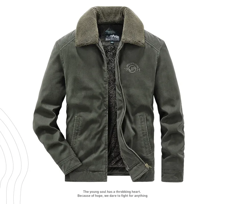 Zipper Men's Clothing Shein Fleece Jacket Mens Military