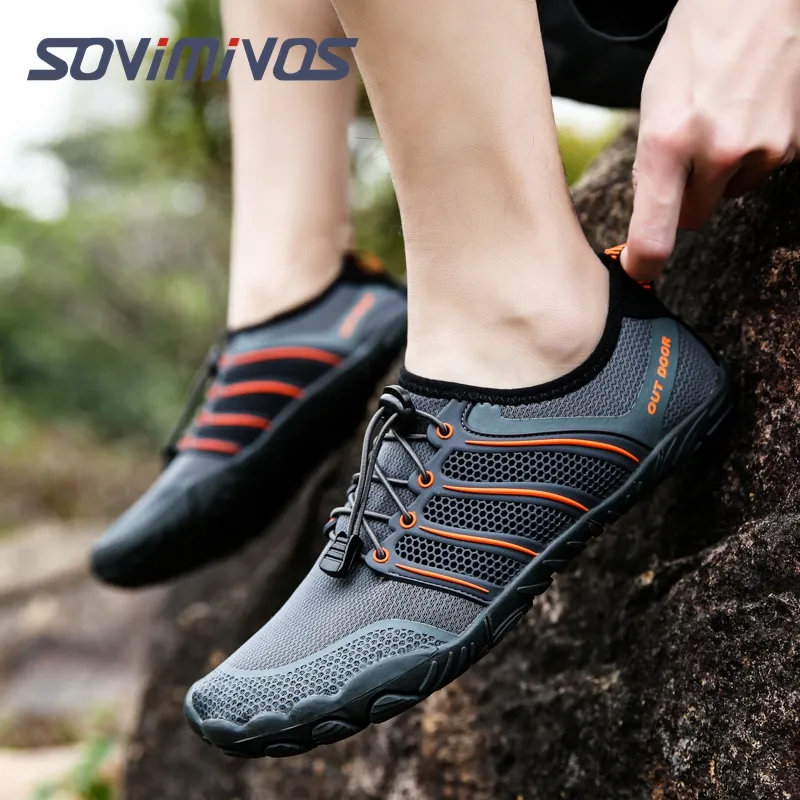 Herren Damen Wasserschuhe Aqua Schuhe Schwimmschuhe Strand Sport schnell trocken barfuß zum Bootsfischen tauchen mit stromaufwärts surfen