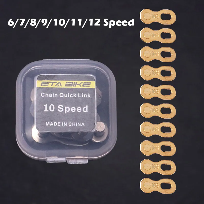 5Pair Bicycle Chain Link Connector 6/7/8/9/10/11/12 Speed ​​Quick Link Joints Magic Button MTB Cykelkedjetillbehör