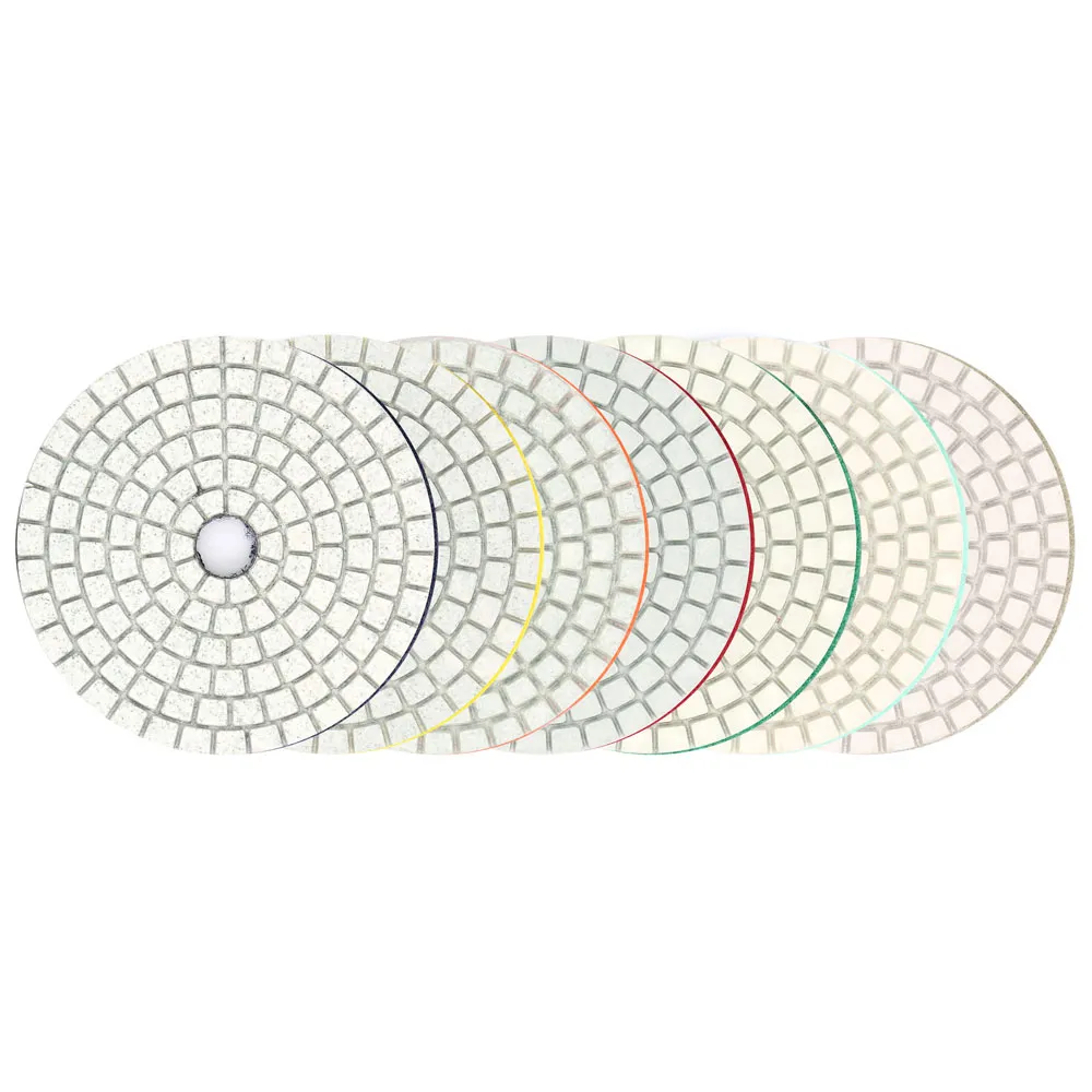 80mm 3inch Wet Diamond Polishing Pads 10st White Diamond Buffing Pad For Polish Granite Stone Marble Concrete Terrazzo slipmedel