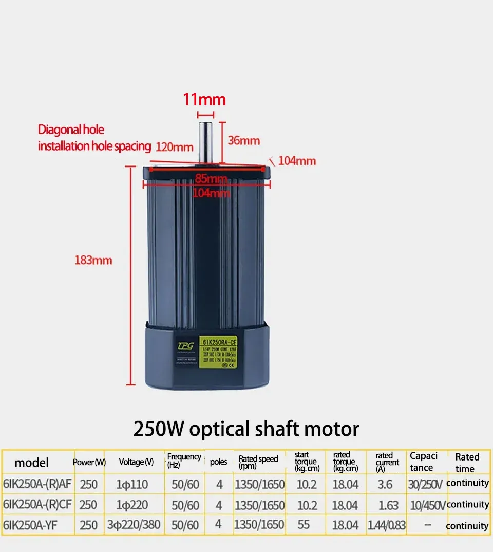 RV30 110V 250W AC Worm Gear Motor مع منظم السرعة ذات السرعة ذات السرعة