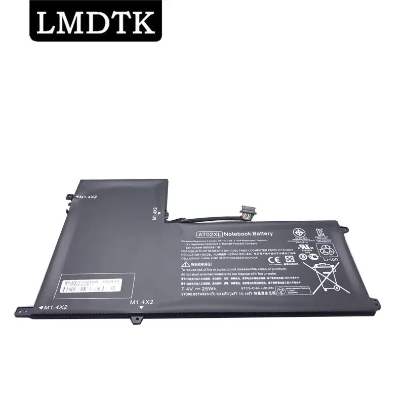 Baterías LMDTK NUEVA AT02XL Batería de laptop para HP ElitePad 900 G1 Tablel HSTNC75C HSTNNIB3U AT02025XL D3H85UT HSTNNDB3U 7.4V 25WH