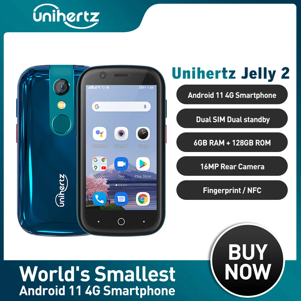 Unihertz Jelly 2 - 3インチ小型FeliCaスマホ (日本)