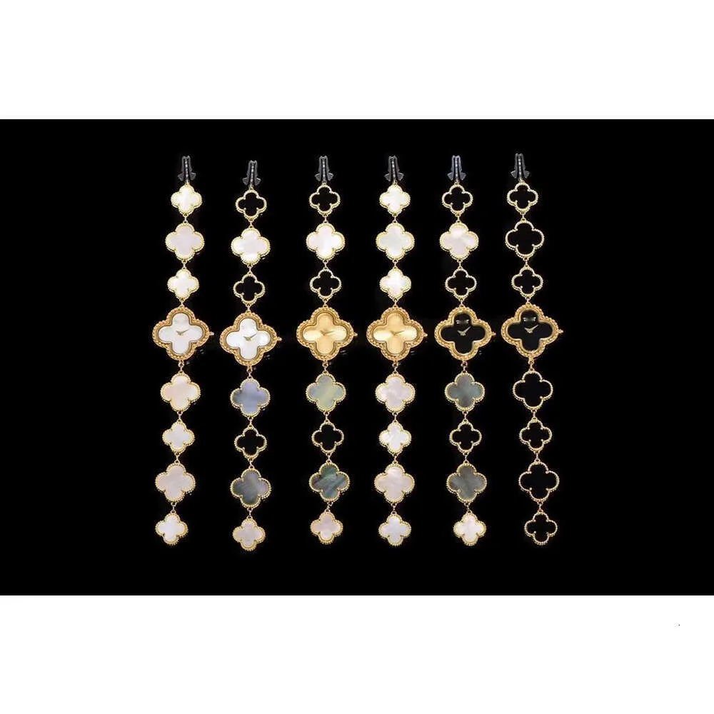 Kausaler Frauen Va Diamond Designer Luxus vierblatt Uhr Van Clover Cleefly Mode Alhambra Ladies Trend einzigartiges Armband Clover Montre de Luxe FSQ5 87VE GAPU