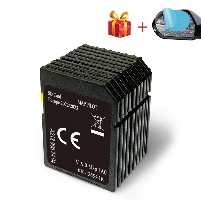 Carte SD Navigation GPS Europe 2022 V19 – Compatible Mercedes Garmin Map Pilot NTG5, A2189062404, Mise à Jour Cartes Complète