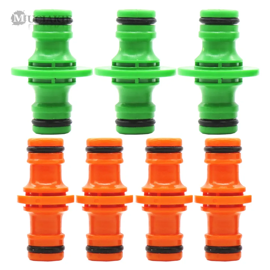 Muciakie 5pcs 16mm 1/2 '' tubo da giardino Connettore d'acqua Connettore con fissaggio rapido Accoppiatore a doppia porta per pistola per pistola per pistola ad acqua