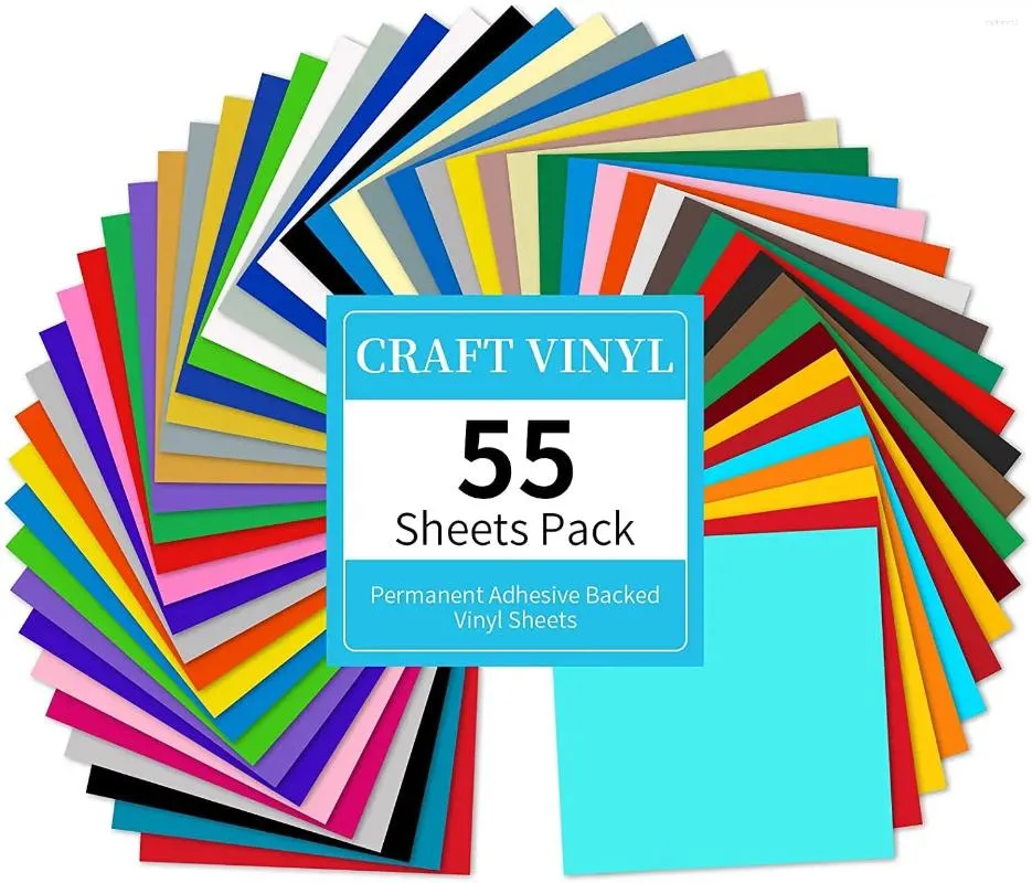 Placas de adesivo permanente para decoração de adesivo de decoração decalque - 23 artesanato de máquina de corte de cores