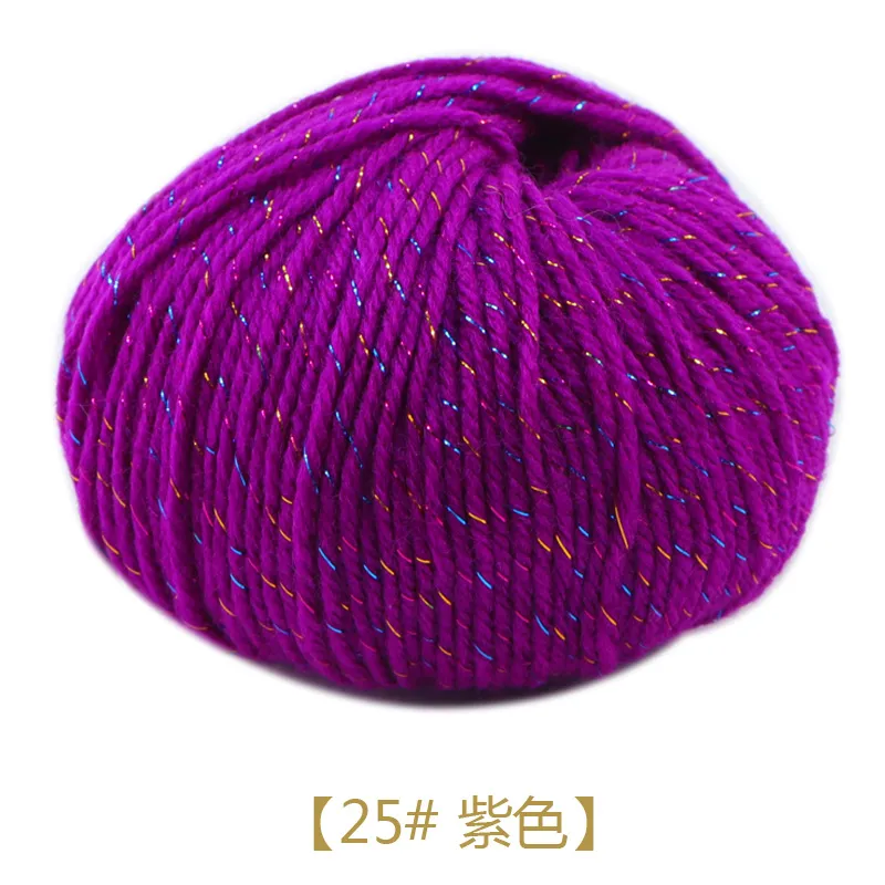 10 pires * 50g Fil de soie dorée pour tricoter le fil acrylique bébé tricot au crochet acrylique crochet tricot tricot coloré file t82