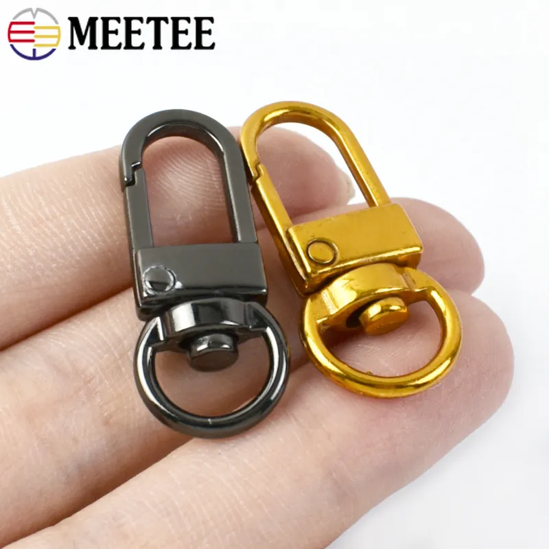 Meetee 20/50pcs 10 мм металлическая пряжка для собак пружинная защелка для защелки