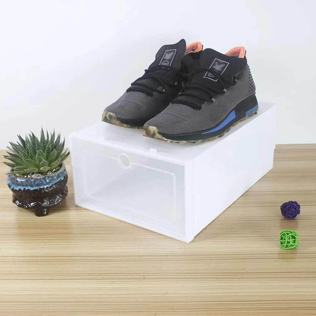 Clear Shoe Boxes: Stackable Plastic Shoe Storage Cabinets - Foldable ...