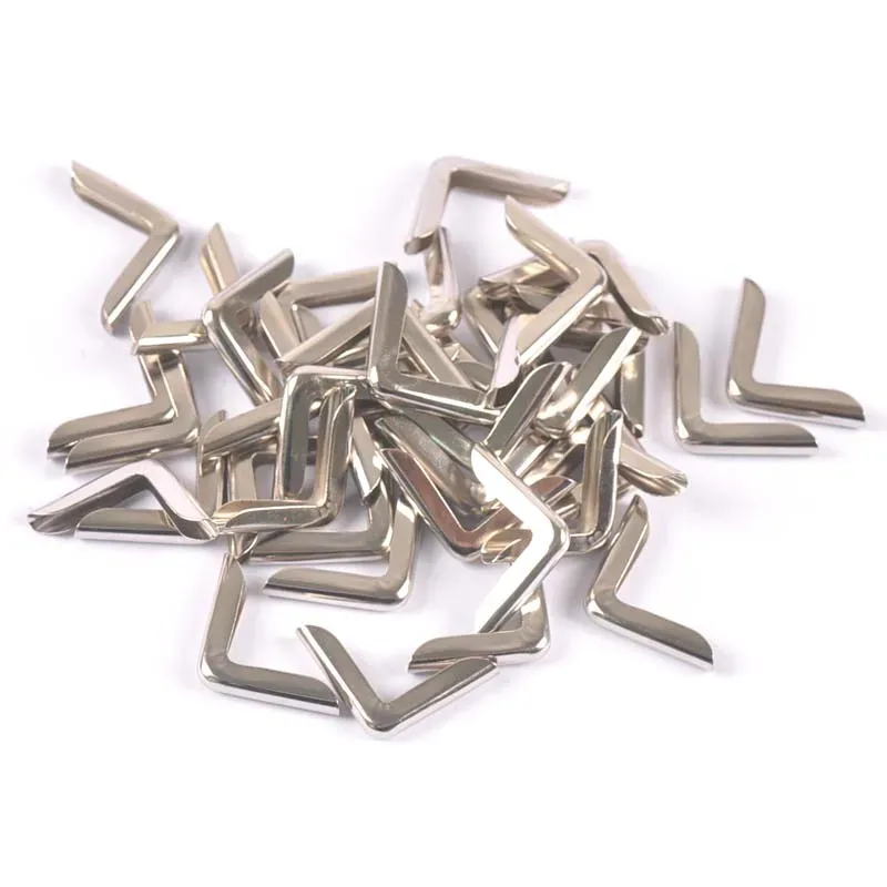 50 PCs Silber/Golden/Bronze Book Ordner Alben Menü Metal Corner Protectors Kartendatei DIY Scrapbooking Accessoires 14.5x14,5 mm