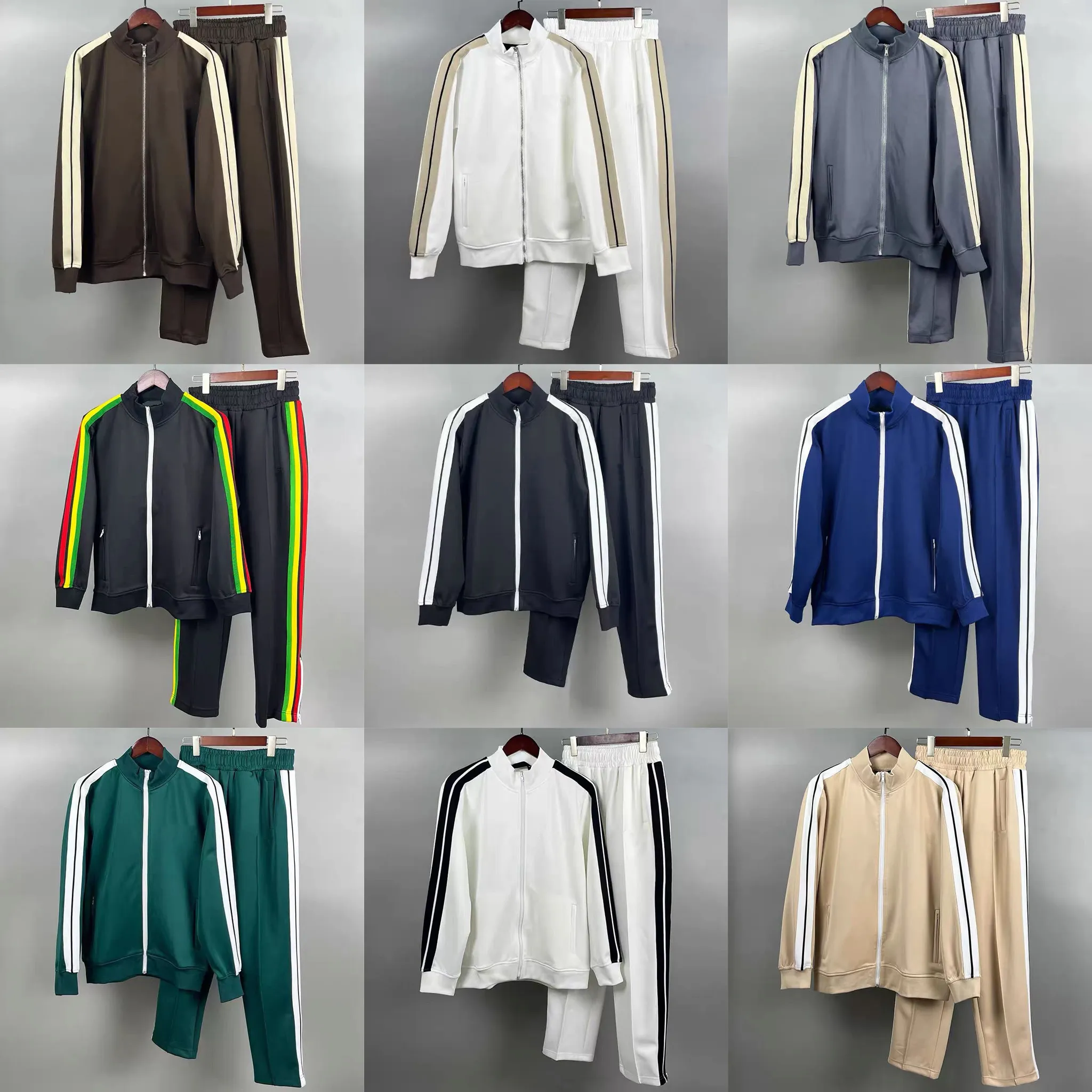 Man Roupas de trajes de grife de grife de traje de pista de traje de traje de pó e calça roupas azuis escuros PA Esporte Sweatshirts Capuz de trajes para homens e mulheres Tamanho do euro