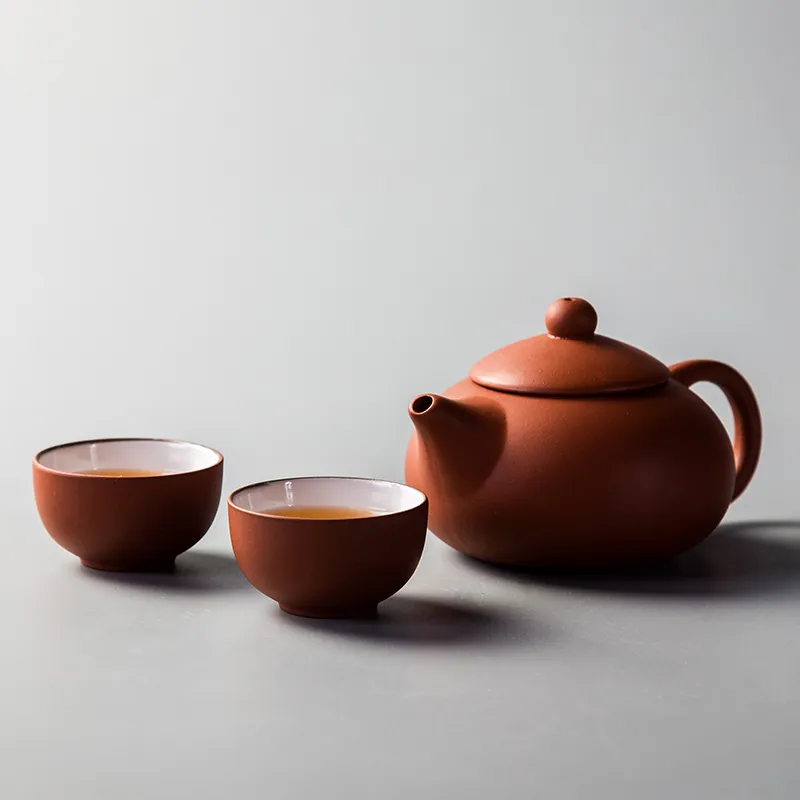 شاي الشاي الصينية سيراميك القهوة الشاي البورسلين الأرجواني الرمال شاي غلاية الصين الكونغ فو شاي