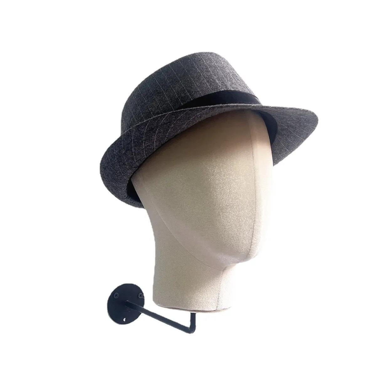가발과 모자 디스플레이 용 1 피스 패브릭 커버 벽걸이 모델 마네킹 헤드