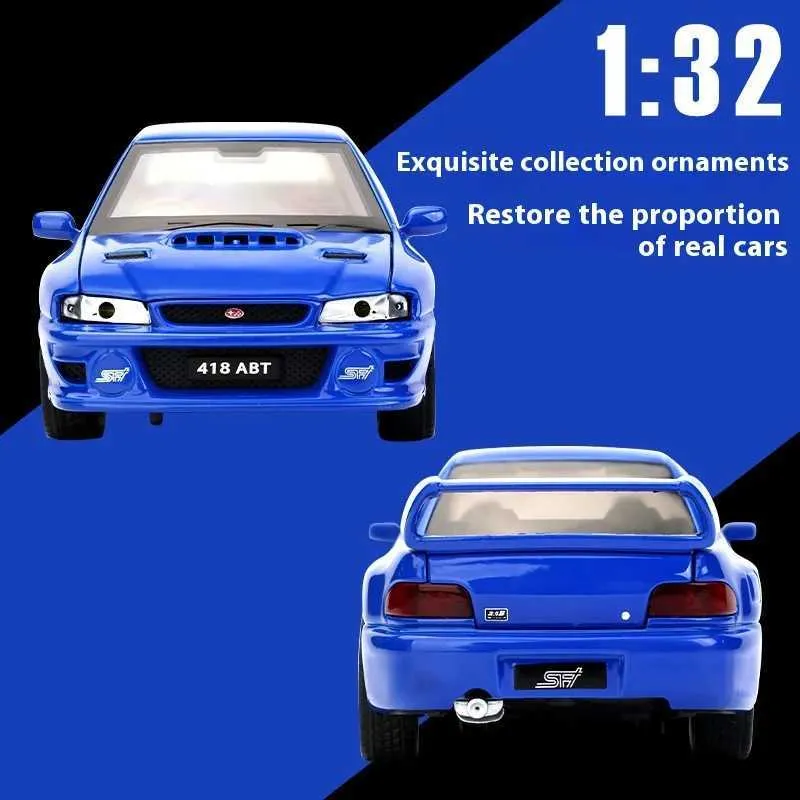 Save Big on Bulk Subaru Impreza Wrx Sti Auto Subaru Impreza WRX STI Diecast Model Car 1:32 Scale, Alloy Metal, Sound Light, Decorative Gift Best