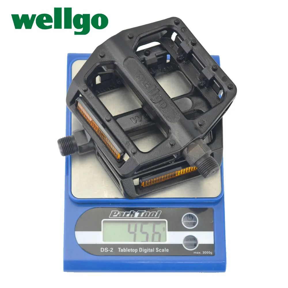 Wellgo B087 Bike Pedals, Aluminum Alloy 2DU Bearing Bicycle Parts with  Reflectors, Ideal for Road, Mountain, BMX, and Fixed Gear Bikes