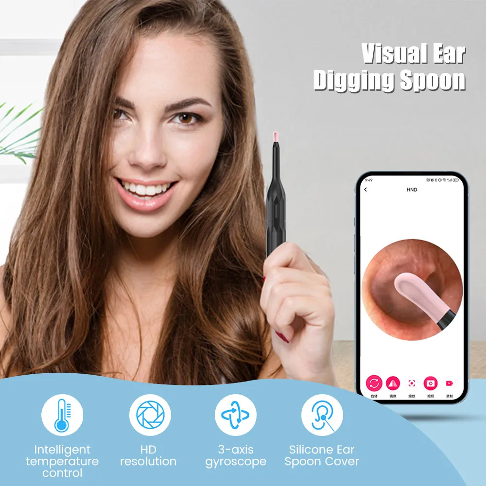 Ear Wax Remover Camera Endoscope – Otoscope Cleaning Kit With Spoon Pick (New, No Box) - View #2