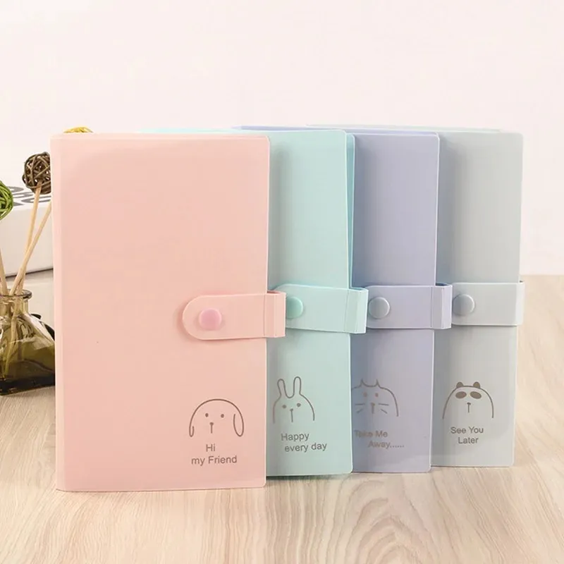 120/240 Pocket Name Card Book Home Picture Case Storage Photo Album Card Photocard Name Card ID Holder Home Accessories Dropship