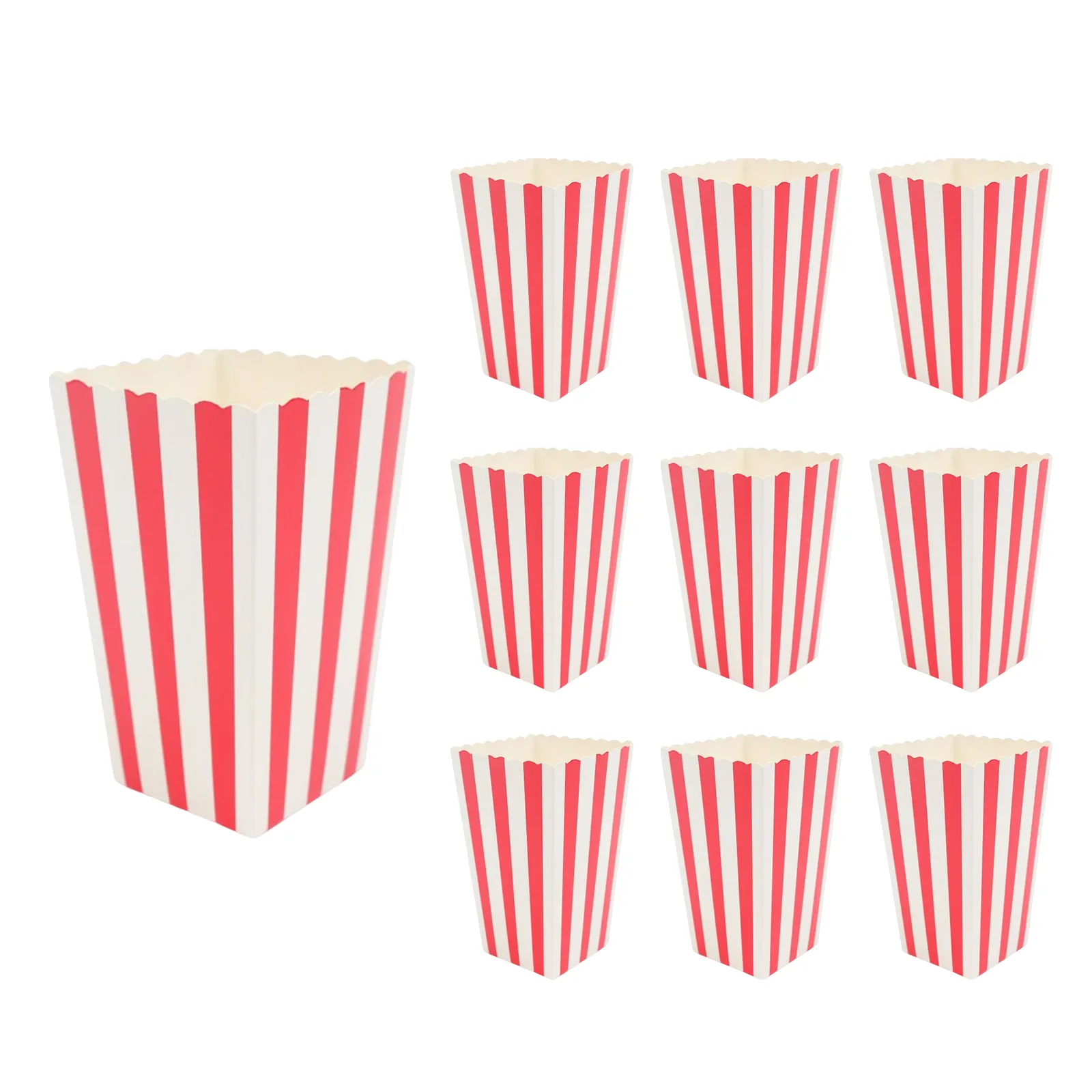 10/Małe pudełka popcornu Przekąski wiadra jednorazowe pojemniki na popcorn na imprezę w nocy dekoracje kinowe