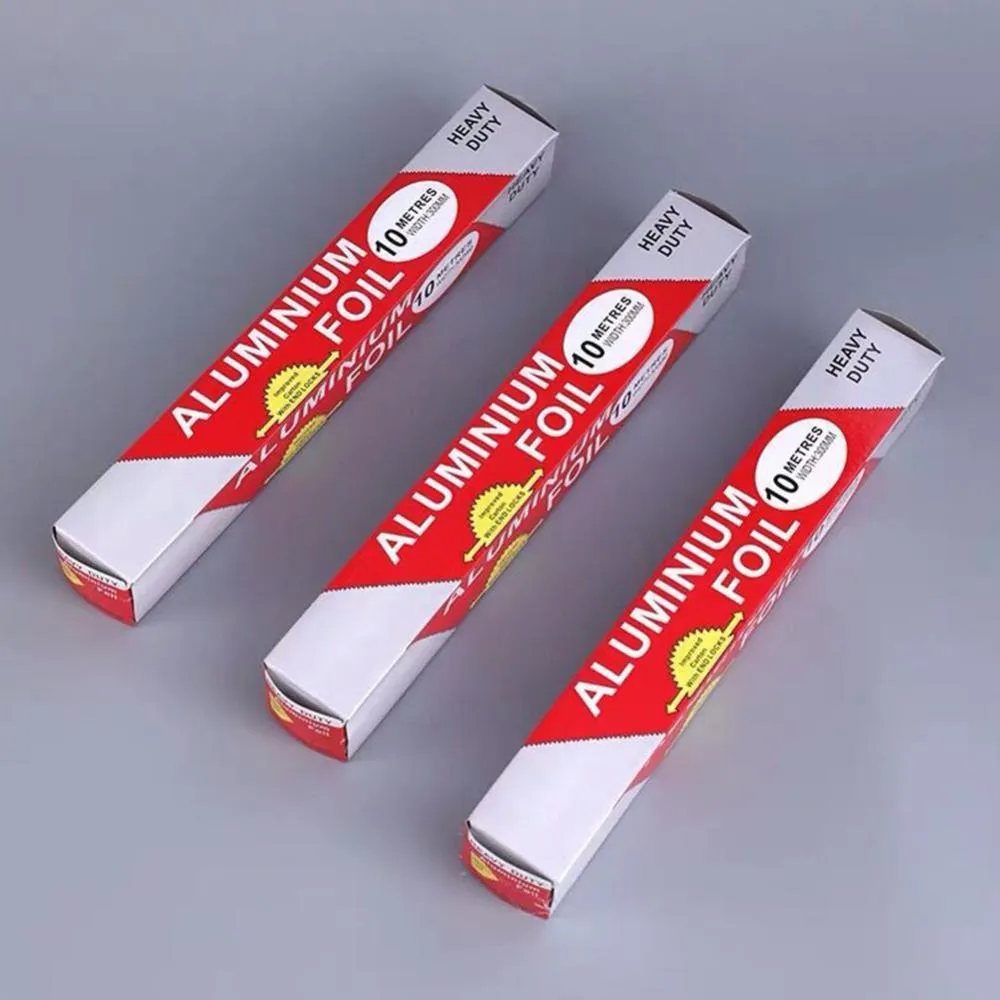 5m/10m bakning papper tennfolie aluminium folie papper hushållen hållbar icke-stick tinfoil bbq matlagning tillbehör bakverk