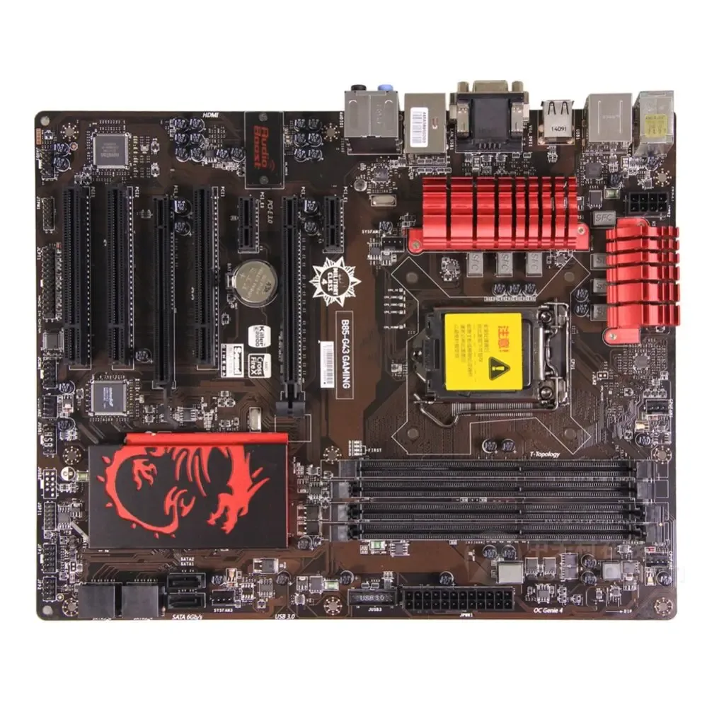 Motherboards Desktop Placa -mãe B85G43 Gaming Intel B85 PCIE 3.0 USB3.0 32GB CUP I7 I5 I3 DDR3