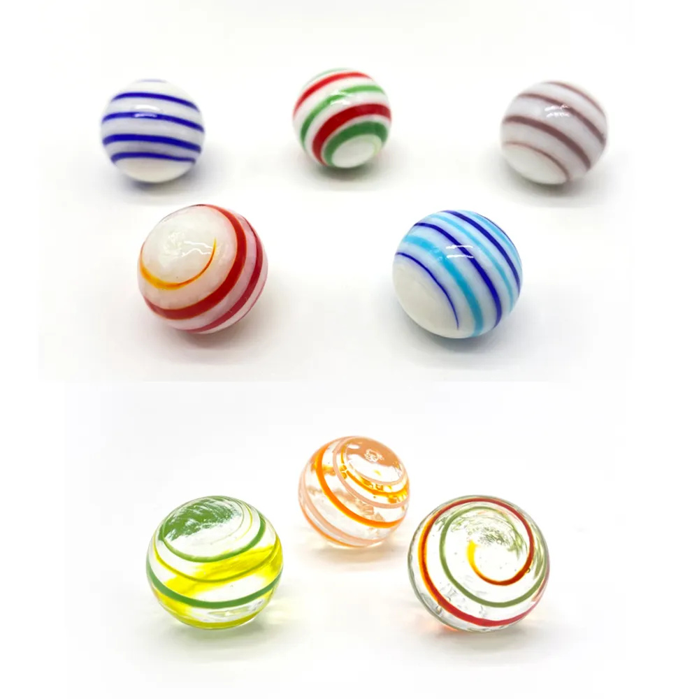 G1-10 16mm Glass Ball Glass Marbles Cream Console Game Pinball Machine Nattle Små kulor Pat Toys Parent- Barnpärlor