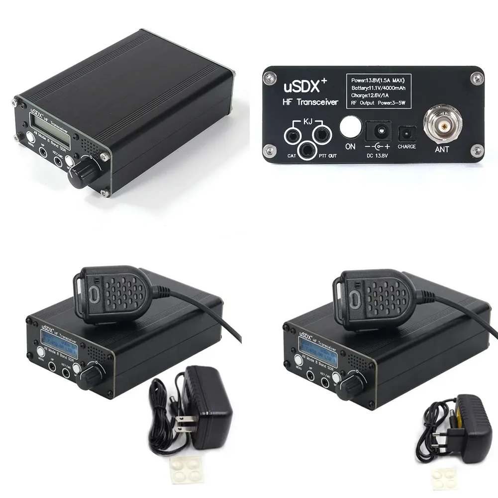 Ricetrasmettitore SDR radio USDX 35W All Modalità 8 banda HF Ham Radio con MIC HF QRP SDR Transè di antenna BNC Connettore QRP CW Transè