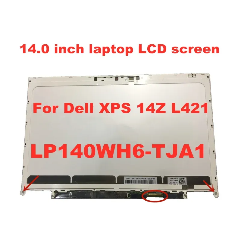 Screen Original lcd display for dell xps 14z screen LP140WH6TJA1 F2140WH6 Laptop LCD Screen 14inch panel 1366 * 768 40pins