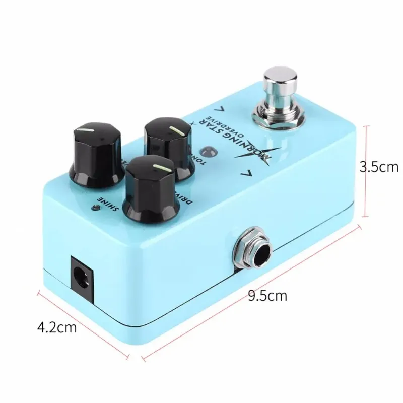 Nux Morning Star Blues Overdrive Electric Guitar Effect Pedal True Buffer Bypass Mini Core Effects Classic Blues Breaker Nod-3