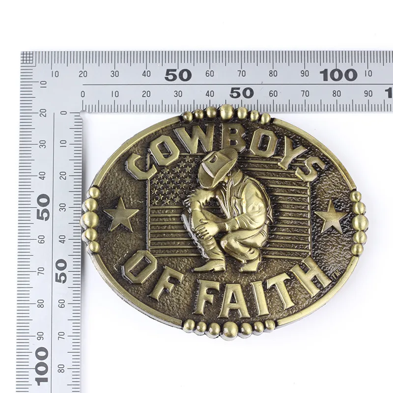 YonbaoDY belt Buckle The Faith of the Western Cowboy waistband DIY Accessories