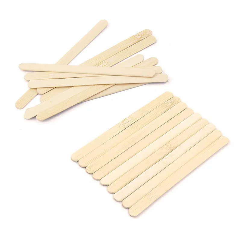 20st/set Popsicle Sticks Natural Wood Pop Popsicle Sticks 10 cm Längd trähantverk Glass Sticks Popsicl Accesorios