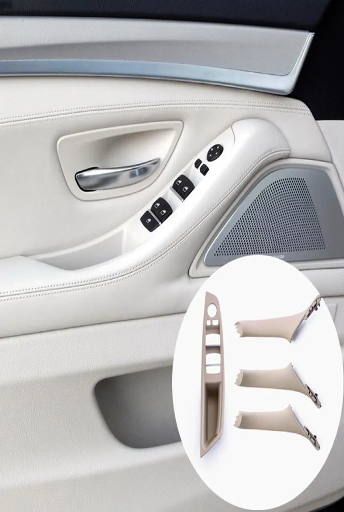 Стилирование автомобиля Внутренняя дверная ручка наклеивания рамки для оформления рамки подлокотника для BMW F10 F18 5 Series 20102017 LHD замены аксессуаров 4275286