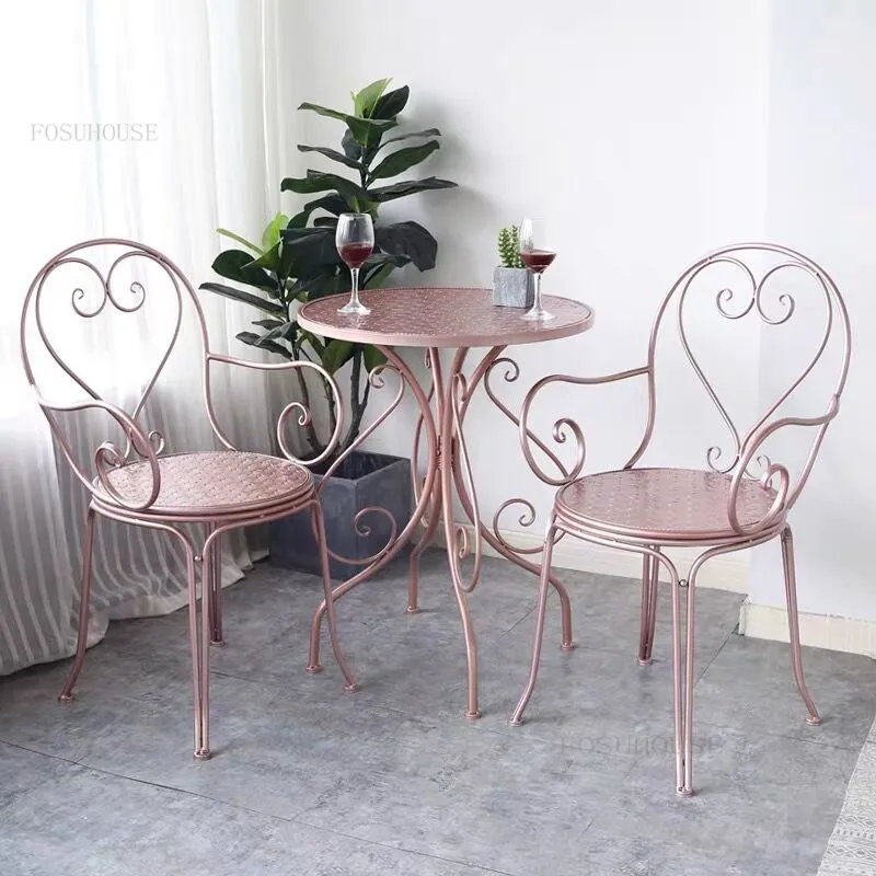 metal garden chairs grey