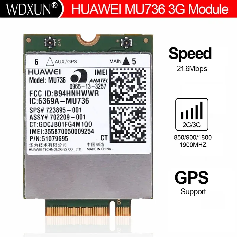 Cards HUAWEI 3G LTE Module MU736 Quadband Unlocked GPS NGFF AT&T Swisscom DT for Ultrabook Tablet Laptop Pad