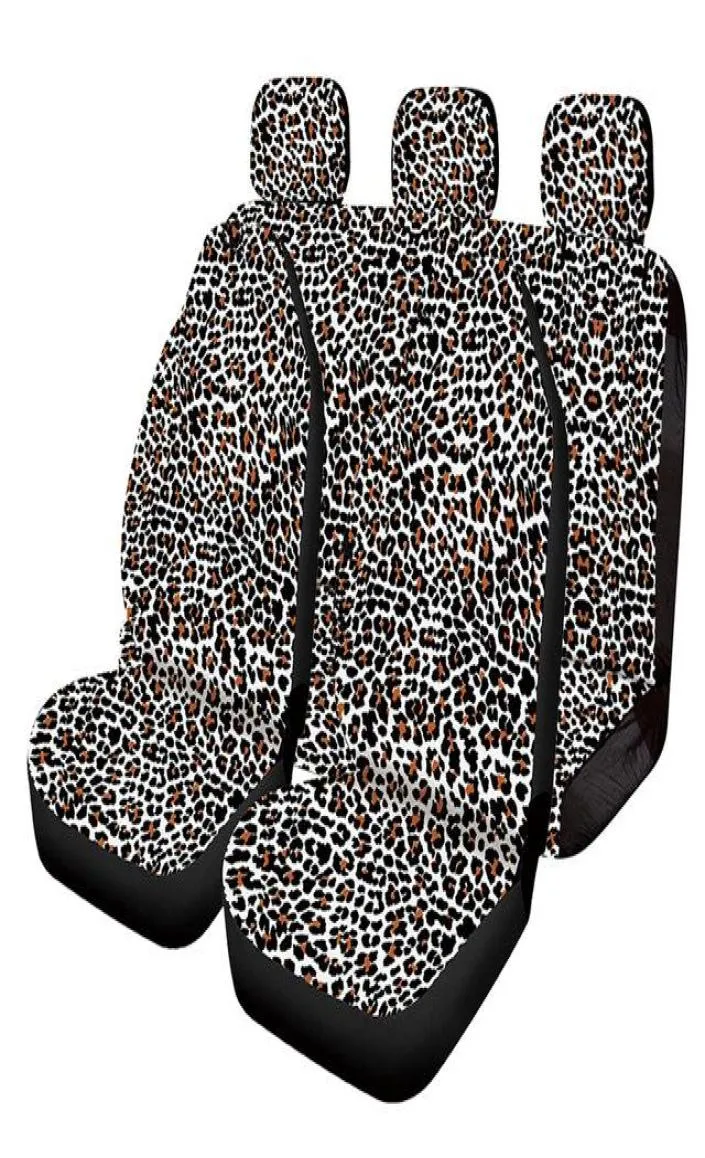 Couvre les sièges d'auto AIMAAO LEOPARD IMPRESSION MATÉRIAU PRÉTERCETURSAL ADMENT POUR LE TRUC AUTO VAN SUV 206 2079607812