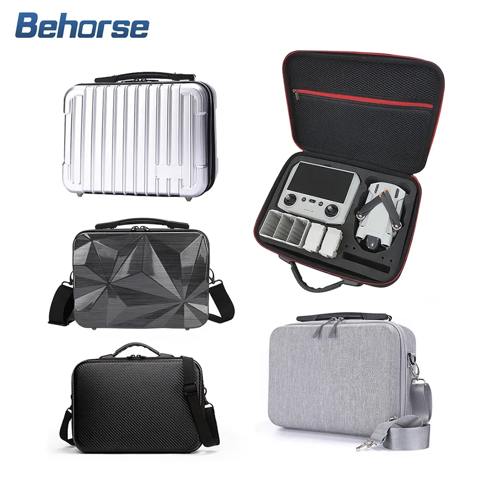 Adapters lagringsfodral för Mini 3 Pro Portable Suitcase Hard Shell Waterproof Case Carrying Box för DJI Mini 3 RC -tillbehör