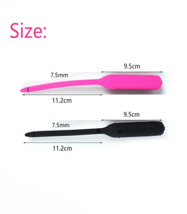 Sweet Magic Urethral Vibrator Male Masturbator Sex Toys Silicone Vibration Penis Plug Urethral Sound Dilators Products For Men ER2013075