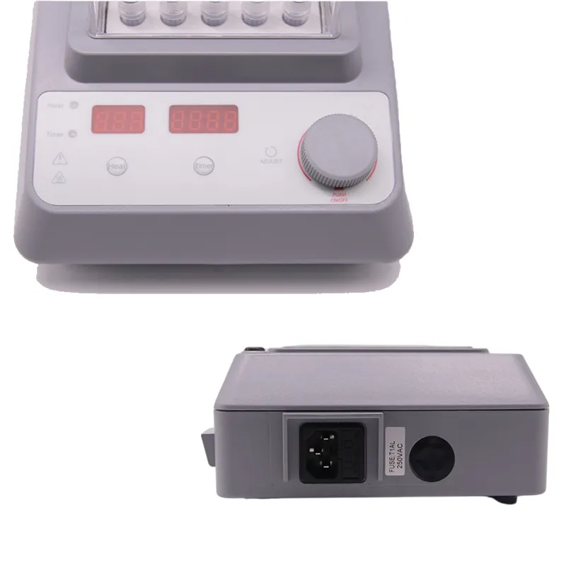 Lab LED Mini Dry Bath Incubator Heating 120°C PCR PRP Tube 0.2/0.5/1.5/2/5/15/50ml 96-Well Plate Laboratory Heating Equipment