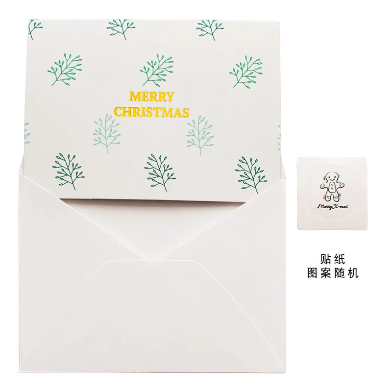 5pcs Nouveaux cartes de vœux de Noël joyeux noël mini cartes-cadeaux de Noël