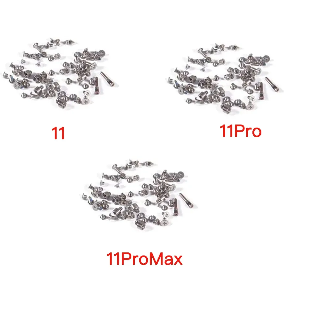 Parafusos de ajuste completo para iPhone 6 6p 6s 7 8 Plus x xr xs max 11 pro max com 2x inferior parafusos de cinco estrelas Substituição