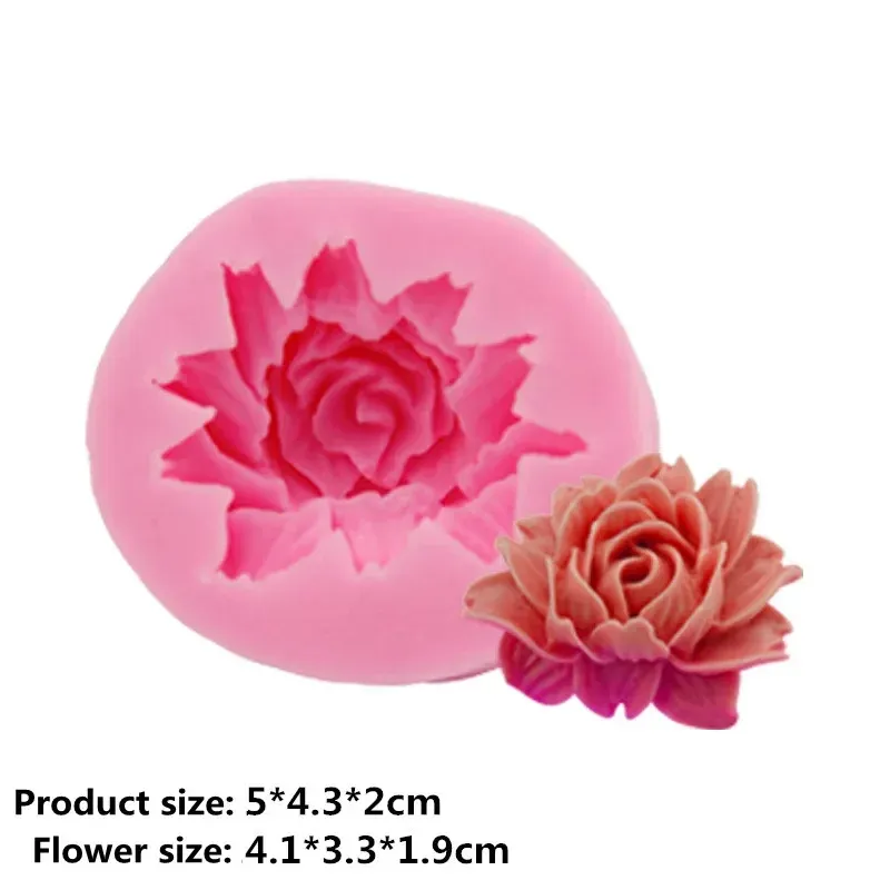 Bloom Rose Siliconen Cakevorm 3D Bloem Fondant Mold Cupcake Jelly Snoep Chocolade Decoratie Bakken 도구 Mallen Cake Mold Tool