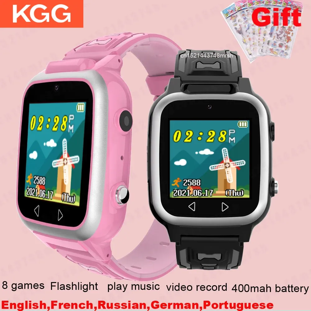 Watches Kgg Kids Smart Watch Mp3 Music Game Spela smartwatch pedomometer Dual Camera Children SMART Watch Gift for Boys Girls