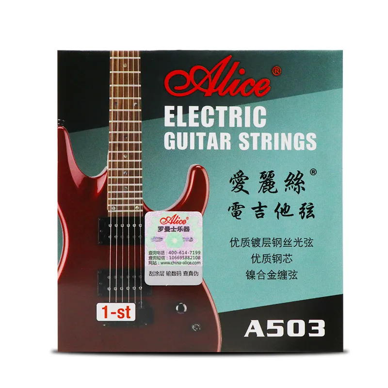 Anti Rust String Alice A503 Nickel Alloy Wound Strings for Electric Guitar Single 1-6 ...