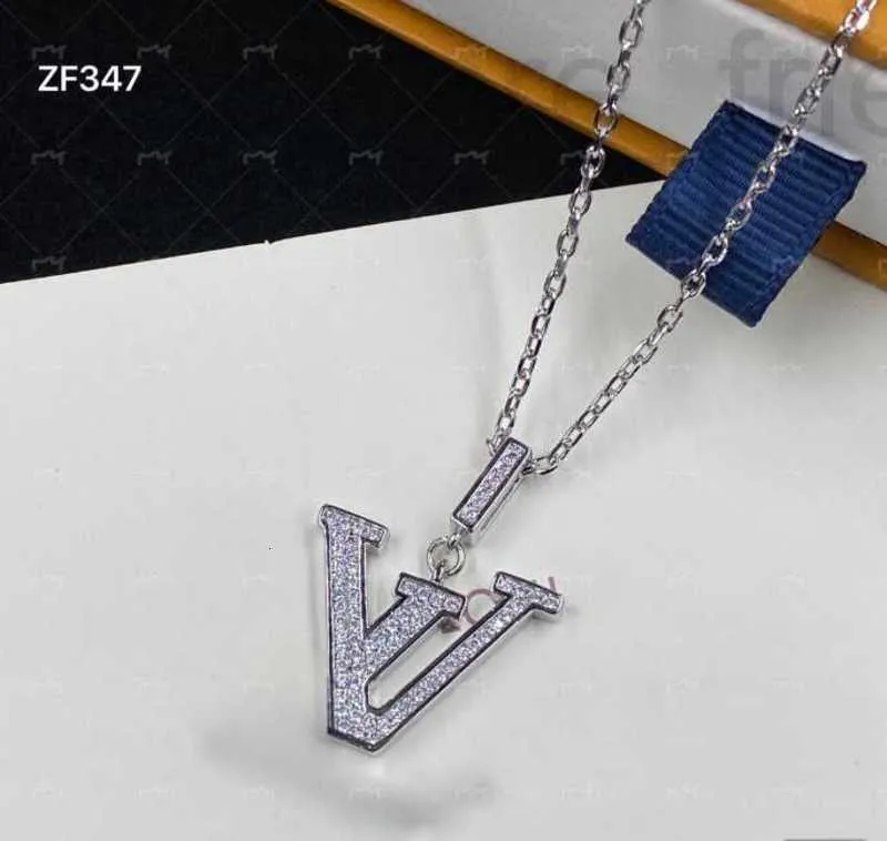 Pendant Necklaces designer Luxury brand fashion luxury jewelry women's zircon necklace high-end elegant evening wear holiday gift 10 pieces O893