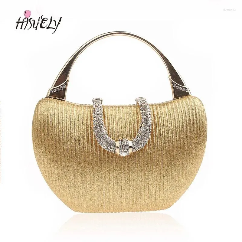 Abendtaschen 2024 Vintage Bag Diamant Pailletten Kupplung Handbraut Gold Hochzeitsbetrieb weibliche Handtasche WY214