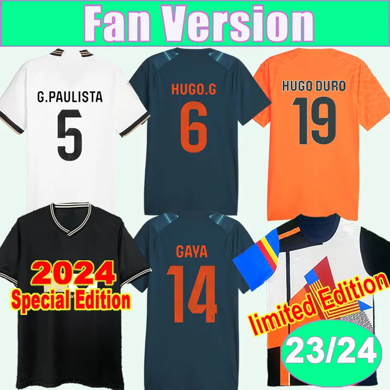 23 24 GAYA CAVANI MENS SOCCER JERSEYS 2024 SPECIAL EDITION G.Paulista Hugo.G Almeida Hugo Duro Home Away 3rd Limited Edition Football Shirt Kort ärm Vuxna uniformer