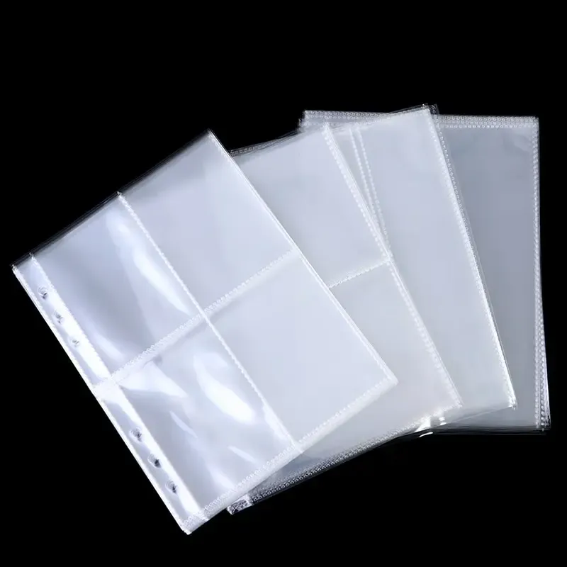 10pcs Standard A5 Binder Sleeves 1P 2P 4P Transparent Photo Album Binder Refill Inner Sleeves Gaming Cards Photocard Storage